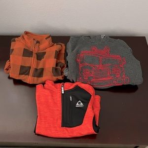 Lot of 3 Boys' Sweatshirts/Pullovers Size 5-6T